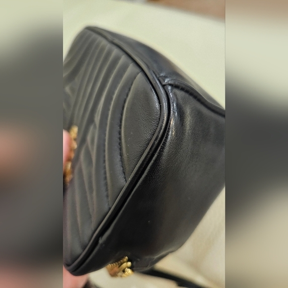 Authentic Prada Diagramme Crossbody Black Calf Leather Dust bag Receipt Card - Picture 7 of 14